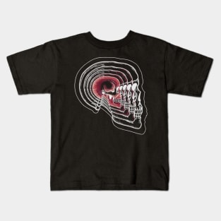 Trippy skull design Kids T-Shirt